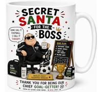 Secret Santa for The Boss Football Goal Getter Office Ceramic Cup Gift Mug