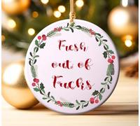 Secret Santa "Fresh Out Of" Rude Baubles, Funny Offensive Bauble, Swear Words, Novelty Gift, Christmas 2024 Gift, Rude Gift Bauble, Rude Christmas Bauble (Bauble Only) (Gift Box)