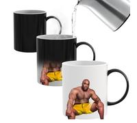 Secret Santa Gifts for Men,12OZ Novelty Heat Changing Mug,Funny Gifts for Men Him,Christmas Presents for Him Friends on Birthday Anniversary