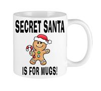 Secret Santa is for Mugs Novelty Customised Personalised Mug Funny Gift Present Gift for Him Gift for Her Mum Dad Son Daughter Wife Husband Friends