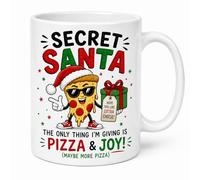 Secret Santa The Only Thing I’m Giving is Pizza and Joy Funny Mug Gift Mug