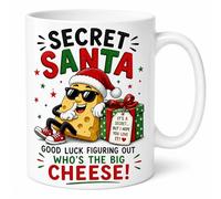 Secret Santa Whos The Big Cheese Funny Cheese Lover Ceramic Cup Gift Mug