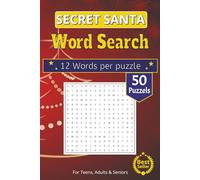 Secret Santa Word Search Puzzle Book: Secret Santa Word Search | 6x9 Portable Puzzle Book with 50+ Holiday-Themed Searches | Perfect Christmas Gift