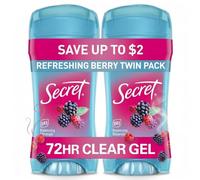 Secret Scent Expressions so Very Summer Berry Clear Gel Women's Twin Antiperspirant and Deodorant, 5.2 Ounce by Secret