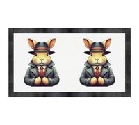 'Secret Service Rabbit' Pet Feeding Mat (PM00025849)