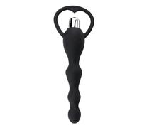 Secret Sinners Vibrating Prostate Massager Anal Beads Vibrator Butt Plug - Male Sex Toy - Premium Male Sex Toys - Discreet & Comfortable Sex Toys for Men - Enhance Pleasure & Intimacy (Black)