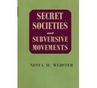 Secret Societies and Subversive Movements