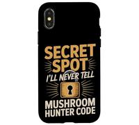 Secret Spot Ill Never Tell Mushroom Hunter Code Case for iPhone X/XS