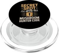Secret Spot Ill Never Tell Mushroom Hunter Code PopSockets PopGrip for MagSafe