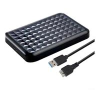 Secret Stash Box 12.4cm Disguised as External Hard Drive | for durable plastic build, black finish, 12.4x8.2x1.3cm size, fits bags easily, inconspicuous design