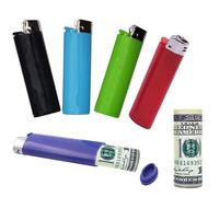 SECRET STASH Fake Lighter Diversion Safe - Hidden Compartments for Cash Jewelry Pills | Storage Box Discreet Hide Money Small Container Store Valuables in Plain Sight Safes Pill Hiding Light (2)
