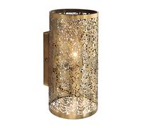 secret steel garden wall light in antique brass