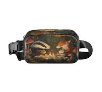Secret Tea Party Night Trendy Cross Body Bag Belt Pack for Men Women Multipurpose with Adjustable Strap for Cycling Hiking Gym bolsas de cintura para mujer
