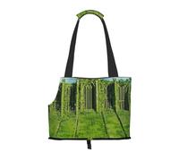 Secret Temple Overgrown with Weeds Pet Tote Bag Foldable Handbag Carrier for Small Dogs Cats Puppy Portable Travel Shoulder