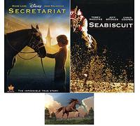 Secretariat & Seabiscuit Horse Racing Double Feature 2 DVD Set Includes Glossy Print Movie Art Card