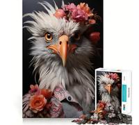 SECRETARY BIRD 1000 Piece Jigsaw Puzzles for Adults Jigsaw Mind Puzzle Mind Calm Art Assembly Unique Gift (50x75cm)