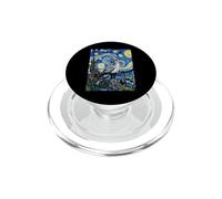 Secretary Bird Van Gogh Starry Night Art Style PopSockets PopGrip for MagSafe