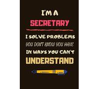 Secretary Gifts: Lined Notebook Journal Paper Blank, a Gift for Secretary to Write in (Volume 2)