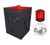 Secretdome - BDSM sex cabin with openings (black)