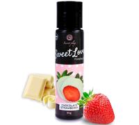 Secretplay edible gel strawberry and white chocolate 60 ml, Poids 0.070 Kg