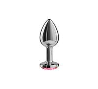 Secretplay Metal anal plug in fuchsia color 8 cm, Width 80 mm, Length 80 mm, Depth 140 mm, Department Couple, Poids 0.100 Kg, Color Money