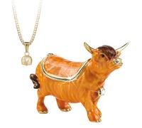 Secrets from Hidden Treasures 1112 Highland Cow Trinket Box