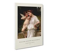 Secrets I Love By William Adolphe Bouguereau Canvas Print | Gallery Wrapped 30mm Frame Wall Art | 24x16 inches | Ready to Hang | Classic Picture | Living Room Bedroom Lounge Office