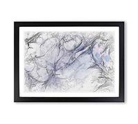 Secrets in Abstract Framed Print | A2 Black Framed Wall Art | Ready to Hang | Abstract Fantasy Picture | Living Room Bedroom Lounge Office