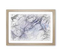 Secrets in Abstract Framed Print | A2 Oak Framed Wall Art | Ready to Hang | Abstract Fantasy Picture | Living Room Bedroom Lounge Office