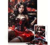 Secrets in Scarlet 1000 Piece Jigsaw Puzzles for Adults Jigsaw Think Toy Home Enjoy Fine Cut Santa Wish Gift (50x75cm)