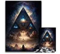 Secrets of Pyramid Puzzle 1000 Pieces Jigsaw Challenging Puzzles Brain Teaser & Home Decor, Perfect 26X38CM/10.23x14.96inch