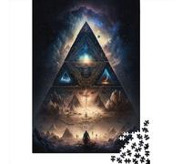 Secrets Of Pyramid Wooden Puzzles 1000 Piece Jigsaw Puzzles for Adults Educational Game Challenge Toy Christmas Eve Gifts 1000pcs (38x26cm)