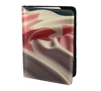 Secrets of the Grid Wall Travel Passport Holder Cover Wallet Leather Case Travel Essentials Luggage Accessories, Red And White, One Size, Contemporary