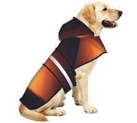 Secrets Of The Grid Wall Waterproof Dog Raincoat And Rain Jacket With Hood, Reflective Strips And Adjustable Belly Strap, Fits Small To Large Dogs