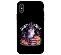 Secrets of the Night Witch Owl Pumpkin Halloween Gothic Case for iPhone X/XS