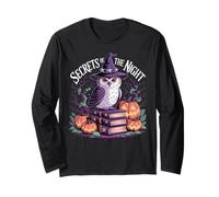 Secrets of The Night Witch Owl Pumpkin Halloween Gothic Long Sleeve T-Shirt