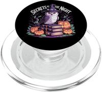 Secrets of the Night Witch Owl Pumpkin Halloween Gothic PopSockets PopGrip for MagSafe
