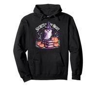 Secrets of the Night Witch Owl Pumpkin Halloween Gothic Pullover Hoodie