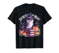 Secrets of The Night Witch Owl Pumpkin Halloween Gothic T-Shirt