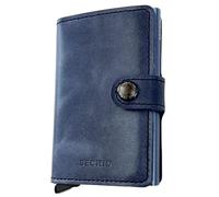 Secrid Hard Aluminium and Leather Card Case in Blue