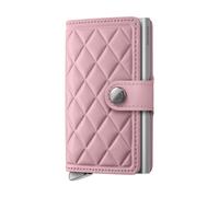 Secrid Miniwallet Emboss Diamond Leather Wallet Pink