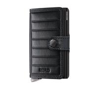 Secrid Miniwallet Emboss Lines Leather Wallet Black