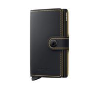 Secrid Mini Wallet Mat, Black & Ochre, Modern