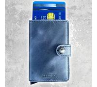 Secrid - Mini Leather Wallet - Vintage Blue