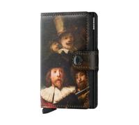 Secrid Art credit card case RFID leather 6 cm brown