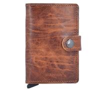 Secrid Miniwallet Credit card case RFID protection Genuine Leather 6.5 cm brown