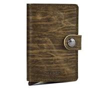Secrid Miniwallet Credit card case RFID protection Genuine Leather 6.5 cm olive
