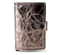Secrid Miniwallet Crunch credit card case RFID leather 6.5 cm bronze colored