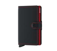 Secrid- Secrid Mini Wallet Matte Brick Leather, Black Red, RFID Wallet,S