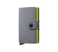 Secrid Miniwallet Matte Grey & Lime 65 x 102 x 21mm